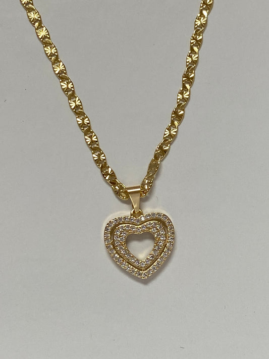 Double Heart Necklace